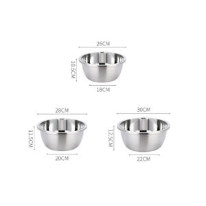 Buy SOGA 2X 3Pcs Deepen Polished Stainless Steel Stackable Baking Washing Mixing Bowls Set Food Storage Basin Online - Home & Living - 2 - AU Depot Free Shipping