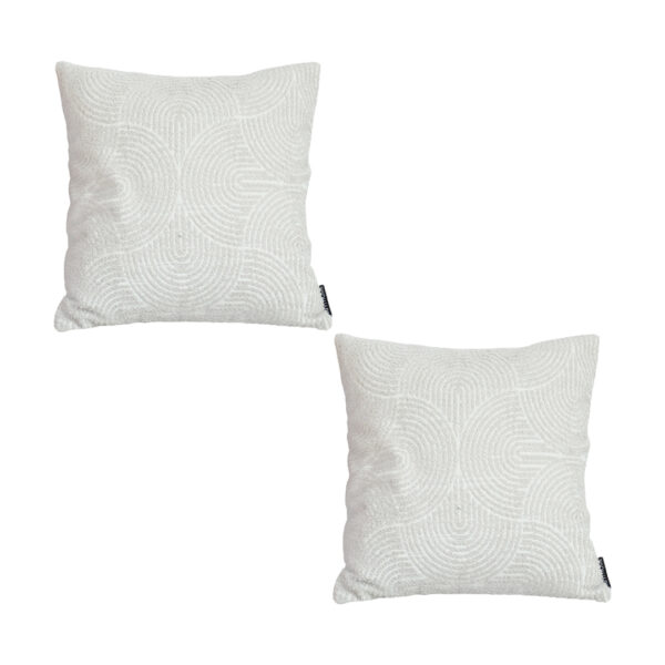 SOGA 2X 50cm Throw Pillow Off White Lumbar Embroidered Decorative Cover Stitch for Home Decor, , , , , ,  - AU DEPOT 1