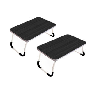 SOGA 2X Black Portable Bed Table Adjustable Foldable Bed Sofa Study Table Laptop Mini Desk Breakfast Tray Home Decor, Desks & Computer Tables, , , , ,  - AU DEPOT 1