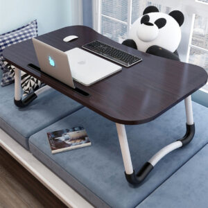 Buy SOGA 2X Black Portable Bed Table Adjustable Foldable Bed Sofa Study Table Laptop Mini Desk with Notebook Stand Card Slot Holder Home Decor Online - Desks & Computer Tables - 2 - AU Depot Free Shipping