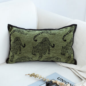 Buy SOGA 30cm Throw Pillow Green Leopard Lumbar Decorative Cushion for Living Room Online - Furniture - 2 - AU Depot Free Shipping