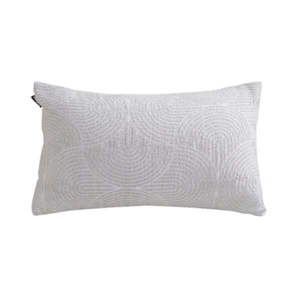 SOGA 35cm Throw Pillow Off White Lumbar Embroidered Decorative Cover Stitch for Home Decor, , , , , ,  - AU DEPOT 1