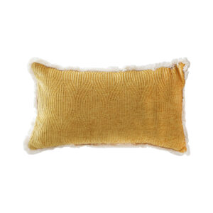 SOGA 35cm Throw Pillow Turmeric Yellow Aesthetic Chenille Texture for Home Decor, , , , , ,  - AU DEPOT 1