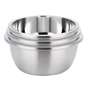 SOGA 3Pcs Deepen Polished Stainless Steel Stackable Baking Washing Mixing Bowls Set Food Storage Basin, , , , , ,  - AU DEPOT 1