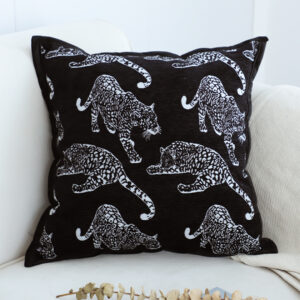 Buy SOGA 45cm Throw Pillow Black Leopard Light Luxury Decorative Cushion for Living Room Online - Furniture - 2 - AU Depot Free Shipping