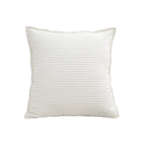 SOGA 50cm Beige Throw Pillow Warm Wabi-sabi Striped Corduroy Square For Home Decor, , , , , ,  - AU DEPOT 1