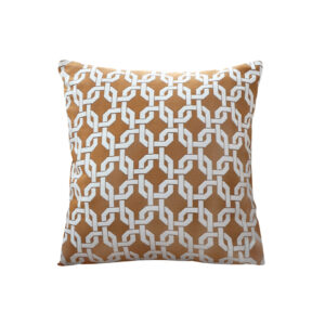 SOGA 50cm Brown Checkered Chain Jacquard Square Pillow Decorative Cushion for Home Decor, , , , , ,  - AU DEPOT 1