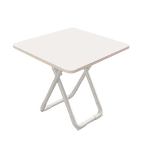 SOGA 80cm White Square Table with White Legs Modern Minimalist Design for Home Decor, , , , , ,  - AU DEPOT 1