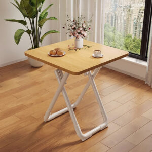 Buy SOGA 80cm Wood Color Board Square Table with White Legs Modern and Stylish Design for Home Decor Online - Furniture - 2 - AU Depot Free Shipping