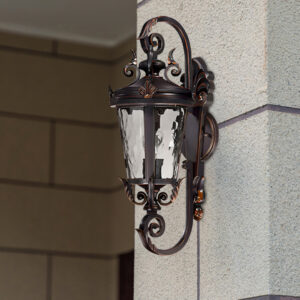 Buy Vintage Lantern 70cm Aluminum & Glass Wall Light Classic Lantern Design Elegant Outdoor Antique Inspired Wall Lamp Online - Home & Living - 2 - AU Depot Free Shipping