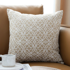 Buy SOGA 2X 50cmThrow Pillow White and Beige Geometric Pattern Accent for Home Decor Online - Furniture - 2 - AU Depot Free Shipping