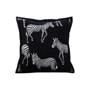 SOGA 50cm Throw Pillow Black Light Luxury Zebra Square Pillow for Home Decor, Furniture, Living Room Furniture, Occasional Chairs, , ,  - AU DEPOT 1