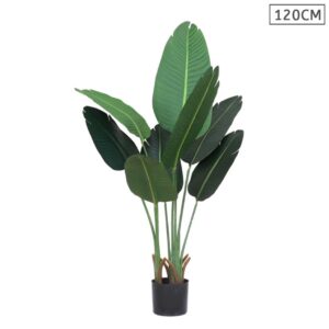 SOGA 120cm Artificial Green Indoor Traveler Banana Fake Decoration Tree Flower Pot Plant, Home & Living, Home Decor, Artificial Plants, , ,  - AU DEPOT 1