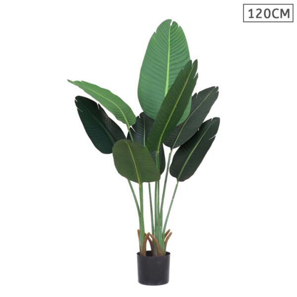 SOGA 120cm Artificial Green Indoor Traveler Banana Fake Decoration Tree Flower Pot Plant, Home & Living, Home Decor, Artificial Plants, , ,  - AU DEPOT 1
