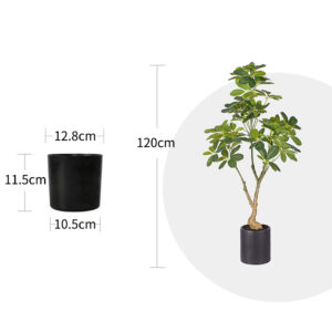 Buy SOGA 120cm Artificial Natural Green Schefflera Dwarf Umbrella Tree Fake Tropical Indoor Plant Home Office Decor Online - Home & Living - 2 - AU Depot Free Shipping
