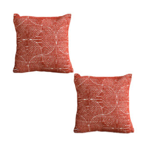 SOGA 2X 50cm Throw Pillow Burgundy Cinnabar Perfect Burnt Indoor and Outdoor Corded for Home Decor, Furniture, Living Room Furniture, Occasional Chairs, , ,  - AU DEPOT 1