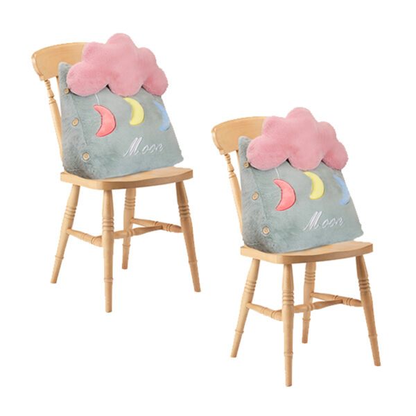 SOGA 2X Green Cute Cloud Cushion Soft Leaning Lumbar Wedge Pillow Bedside Plush Home Decor, Furniture, Living Room Furniture, Occasional Chairs, , ,  - AU DEPOT 1