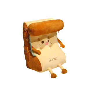 SOGA Cute Face Toast Bread Wedge Cushion Stuffed Plush Cartoon Back Support Pillow Home Decor, Furniture, Living Room Furniture, Occasional Chairs, , ,  - AU DEPOT 1
