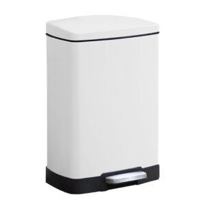 SOGA Foot Pedal Stainless Steel Rubbish Recycling Garbage Waste Trash Bin Rectangular Shape 12L White, Home & Living, Kitchen & Dining, Kitchen Storage, Kitchen Bins, ,  - AU DEPOT 1