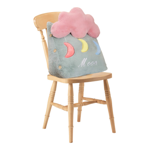 SOGA Green Cute Moon Cloud Cushion Soft Leaning Lumbar Wedge Pillow Bedside Plush Home Decor, Furniture, Living Room Furniture, Occasional Chairs, , ,  - AU DEPOT 1