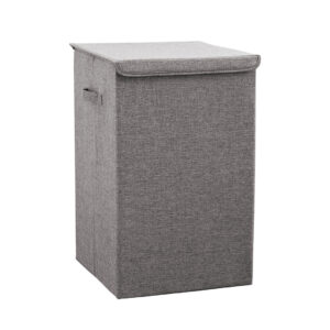 SOGA Grey Large Collapsible Laundry Hamper Storage Box Foldable Canvas Basket Home Organiser Decor, Furniture, Storage & Shelving, Home Storage, , ,  - AU DEPOT 1