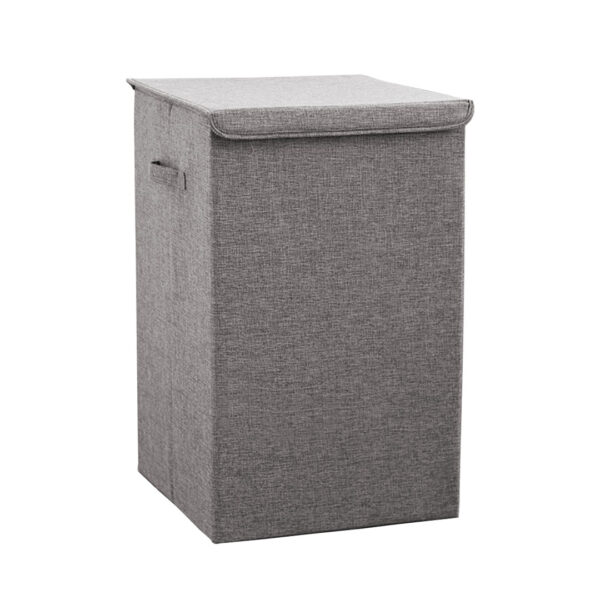 SOGA Grey Large Collapsible Laundry Hamper Storage Box Foldable Canvas Basket Home Organiser Decor, Furniture, Storage & Shelving, Home Storage, , ,  - AU DEPOT 1