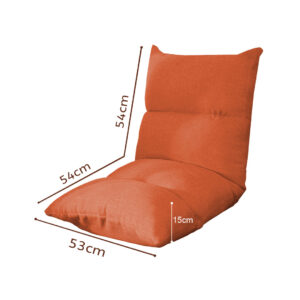 Buy SOGA Lounge Floor Recliner Adjustable Lazy Sofa Bed Folding Game Chair Orange Online - Furniture - 2 - AU Depot Free Shipping
