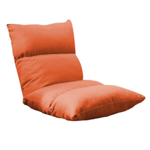 SOGA Lounge Floor Recliner Adjustable Lazy Sofa Bed Folding Game Chair Orange, Furniture, Living Room Furniture, Occasional Chairs, , ,  - AU DEPOT 1