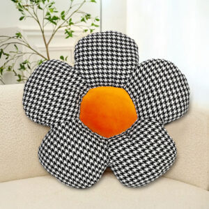 Buy SOGA 2X Black Flower Cushion Shaped for Floor and Sitting Throw Pillow Online - Furniture - 2 - AU Depot Free Shipping