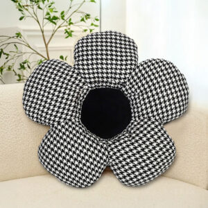 Buy SOGA 2X Black Flower Cushion Shaped for Floor and Sitting Throw Pillow Online - Furniture - 2 - AU Depot Free Shipping