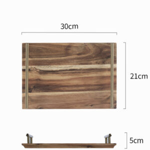 Buy SOGA 30cm Brown Rectangle Wooden Acacia Food Serving Tray Charcuterie Board Centerpiece  Home Decor Online - Kitchenware - 2 - AU Depot Free Shipping