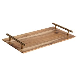 SOGA 30cm Brown Rectangle Wooden Acacia Food Serving Tray Charcuterie Board Centerpiece  Home Decor, Kitchenware, Table Top, Servingware, Servingware Platter, ,  - AU DEPOT 1