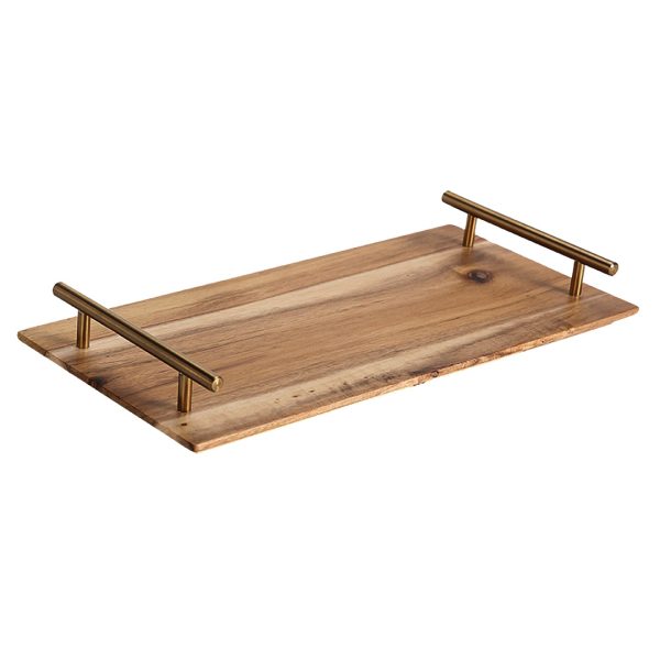 SOGA 30cm Brown Rectangle Wooden Acacia Food Serving Tray Charcuterie Board Centerpiece  Home Decor, Kitchenware, Table Top, Servingware, Servingware Platter, ,  - AU DEPOT 1
