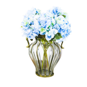Buy SOGA Clear European Glass Home Decor Flower Vase with Two Metal Handle Online - Home & Living - 2 - AU Depot Free Shipping
