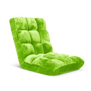 SOGA Floor Recliner Folding Lounge Sofa Futon Couch Folding Chair Cushion Green, Furniture, Living Room Furniture, Occasional Chairs, , ,  - AU DEPOT 1