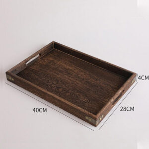 Buy SOGA Large Walnut Rectangle Wooden Tray Breakfast Dinner Serving Board Tea Set Holder Kitchen Home Decor Online - Kitchenware - 2 - AU Depot Free Shipping