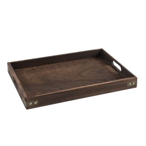 SOGA Large Walnut Rectangle Wooden Tray Breakfast Dinner Serving Board Tea Set Holder Kitchen Home Decor, Kitchenware, Table Top, Servingware, Servingware Platter, ,  - AU DEPOT 1