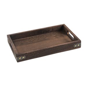 SOGA Small Walnut Brown Rectangle Wooden Tray Breakfast Dinner Serving Board Tea Set Holder Kitchen Home Decor, Kitchenware, Table Top, Servingware, Servingware Platter, ,  - AU DEPOT 1