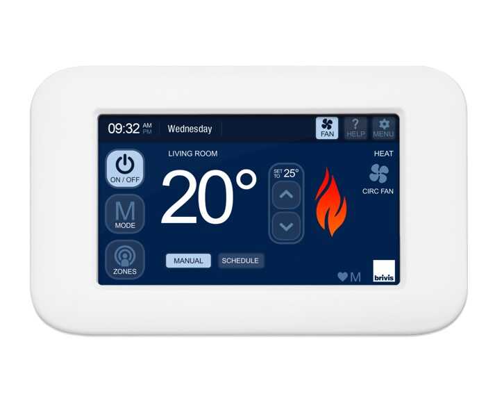 BRIVIS NC-7 TOUCH CONTROLLER - Brivis Gas Ducted - CNTRLNC7TOUCH 1 - AU DEPOT BRIVIS NC-7 TOUCH CONTROLLER - CNTRLNC7TOUCH - Brivis Accessories - Brivis Gas Ducted - Gas Ducted Heating - Units