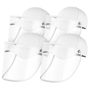 Buy 4X Outdoor Protection Hat Anti-Fog Pollution Dust Protective Cap Full Face HD Shield Cover Adult White Online - Business & Industrial - 1 - AU Depot Free Shipping