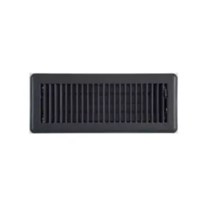 Buy Louvered floor reg mtl 350x150 matt black Louvered floor reg mtl 350x150 matt black Metal floor registers Online - Trade Price - 01