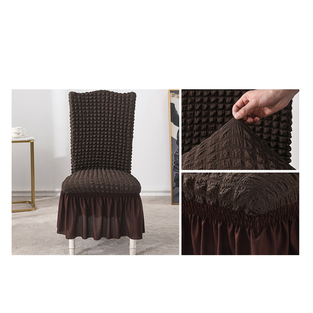 SOG 2X Coffee Chair Cover Seat Protector with Ruffle Skirt Stretch Slipcover Wedding Party Home Decor - Chaircov24DX2 - Home & Living - 8 - AU DEPOT SOGA Buy SOG 2X Coffee Chair Cover Seat Protector with Ruffle Skirt Stretch Slipcover Wedding Party Home Decor Online - Home & Living - 8 - AU Depot Free Shipping