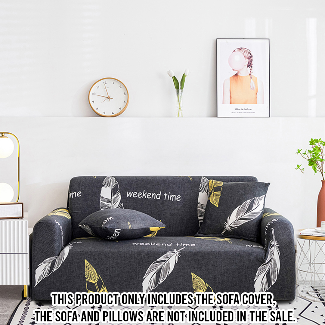 SOGA 1-Seater Feather Print Sofa Cover Couch Protector High Stretch Lounge Slipcover Home Decor - SofaCov217 - Home & Living - 2 - AU DEPOT SOGA Buy SOGA 1-Seater Feather Print Sofa Cover Couch Protector High Stretch Lounge Slipcover Home Decor Online - Home & Living - 2 - AU Depot Free Shipping
