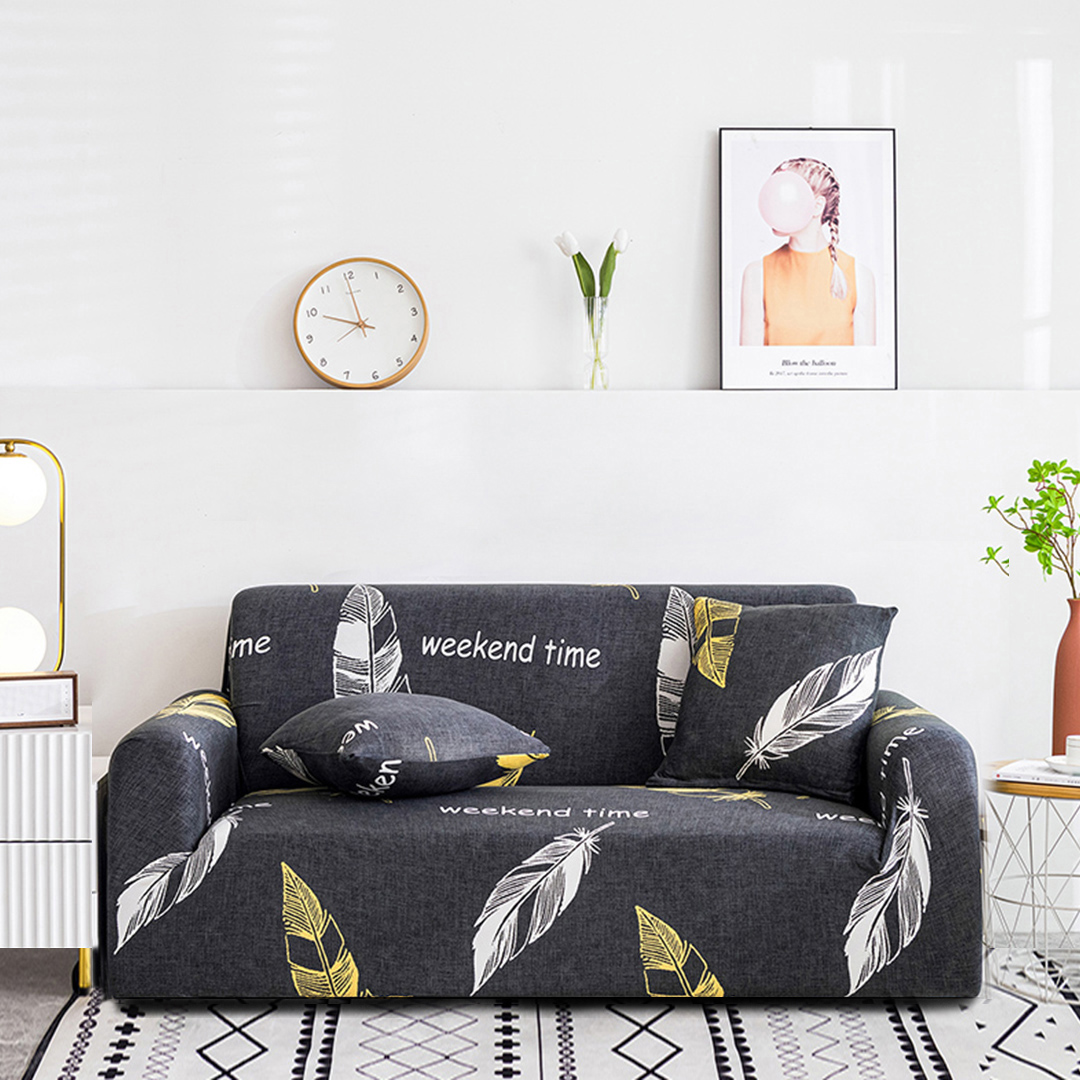 SOGA 1-Seater Feather Print Sofa Cover Couch Protector High Stretch Lounge Slipcover Home Decor - SofaCov217 - Home & Living - 3 - AU DEPOT SOGA Buy SOGA 1-Seater Feather Print Sofa Cover Couch Protector High Stretch Lounge Slipcover Home Decor Online - Home & Living - 3 - AU Depot Free Shipping