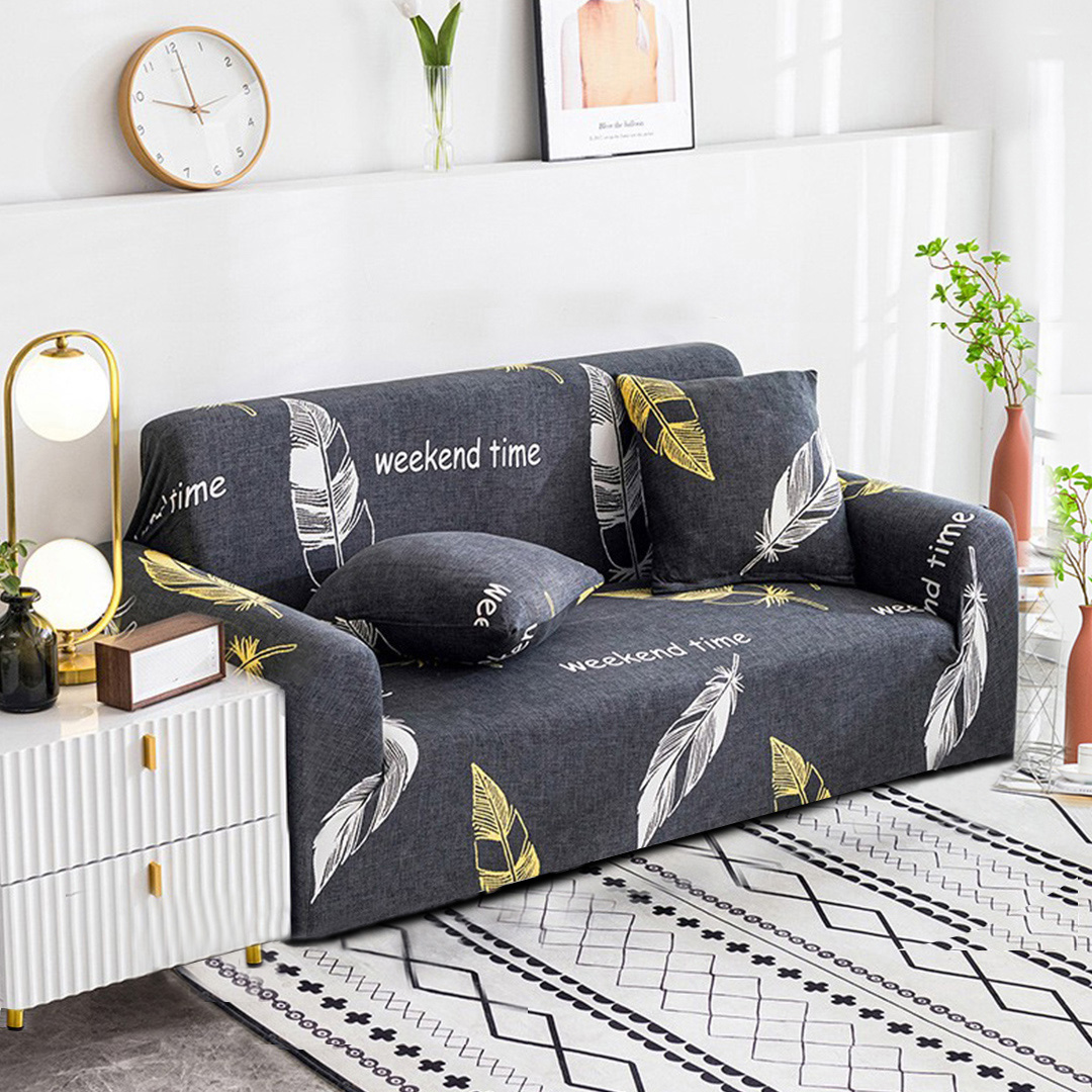 SOGA 1-Seater Feather Print Sofa Cover Couch Protector High Stretch Lounge Slipcover Home Decor - SofaCov217 - Home & Living - 4 - AU DEPOT SOGA Buy SOGA 1-Seater Feather Print Sofa Cover Couch Protector High Stretch Lounge Slipcover Home Decor Online - Home & Living - 4 - AU Depot Free Shipping