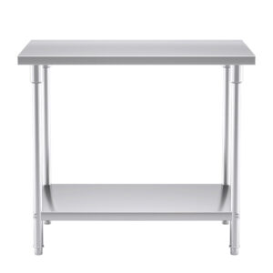Buy SOGA 100*70*85cm Commercial Catering Kitchen Stainless Steel Prep Work Bench Online - furniture > kitchen & dining room furniture > buffets, sideboards & kitchen islands - 2 - AU Depot Free Shipping