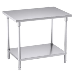 Buy SOGA 100*70*85cm Commercial Catering Kitchen Stainless Steel Prep Work Bench Online - furniture > kitchen & dining room furniture > buffets, sideboards & kitchen islands - 1 - AU Depot Free Shipping
