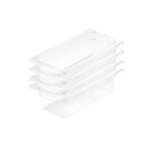 Buy SOGA 100mm Clear Gastronorm GN Pan 1/3 Food Tray Storage Bundle of 4 Online - Home & Living - 1 - AU Depot Free Shipping