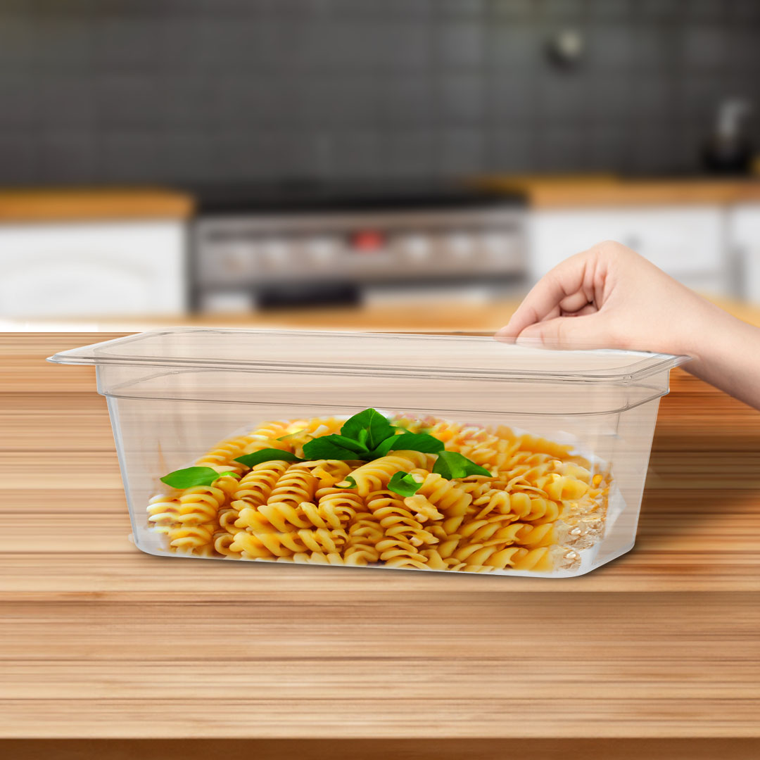 SOGA 100mm Clear Gastronorm GN Pan 1/3 Food Tray Storage - VICPans1422X1 - Home & Living - 4 - AU DEPOT SOGA Buy SOGA 100mm Clear Gastronorm GN Pan 1/3 Food Tray Storage Online - Home & Living - 4 - AU Depot Free Shipping
