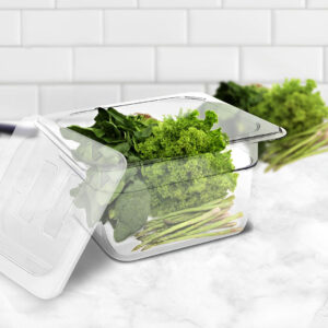 Buy SOGA 100mm Clear Gastronorm GN Pan 1/6 Food Tray Storage Bundle of 4 with Lid Online - SOGA 100mm Clear Gastronorm GN Pan 1 - 2 - AU Depot Free Shipping